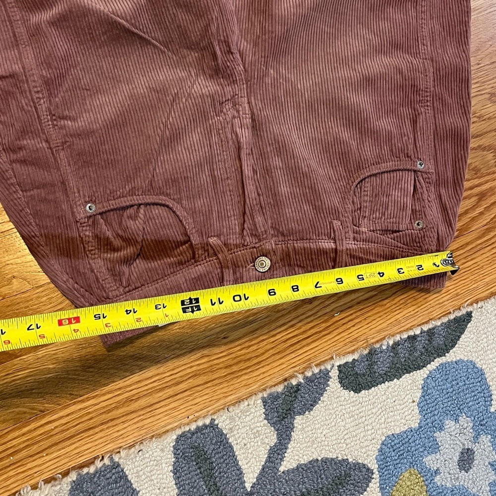 Free People We The Free Good Luck Mid-Rise Cord Barrel Jeans 27 NWT - Picture 5 of 12